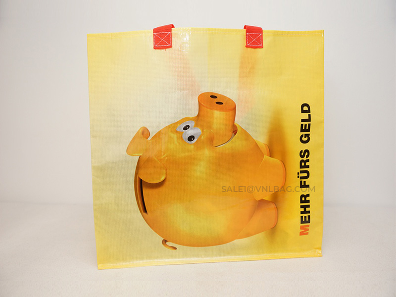 RPET 80% glossy lamination handle PP webbing