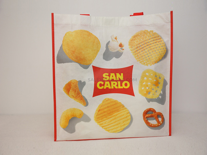 Rpet 80% with lamination mate with hook and piping construction
